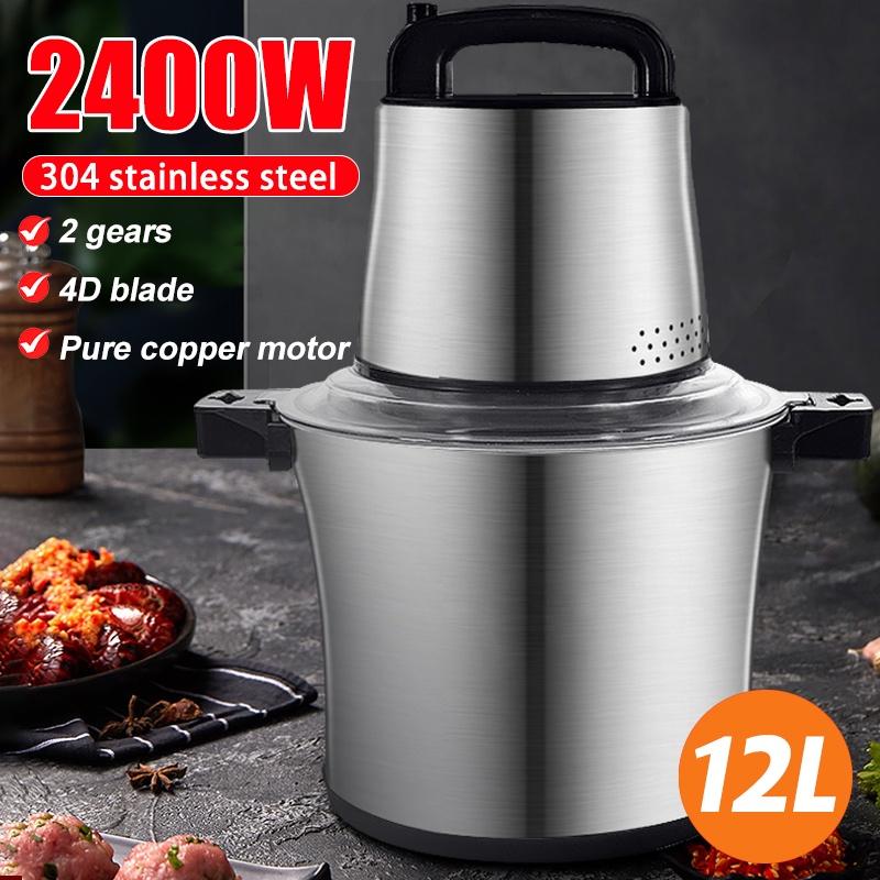 Ideal World 12L 2 Versnelling Commerciële Elektrische Vleesmolen Keuken Chopper Vleesmolen Keukenmachine Roestvrij Staal Knoflook Blender Mixer 220V