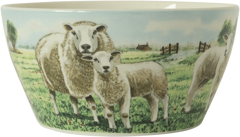 Wiebe van der Zee Wiebe's Farm Kom schaap Ø13cm 6st