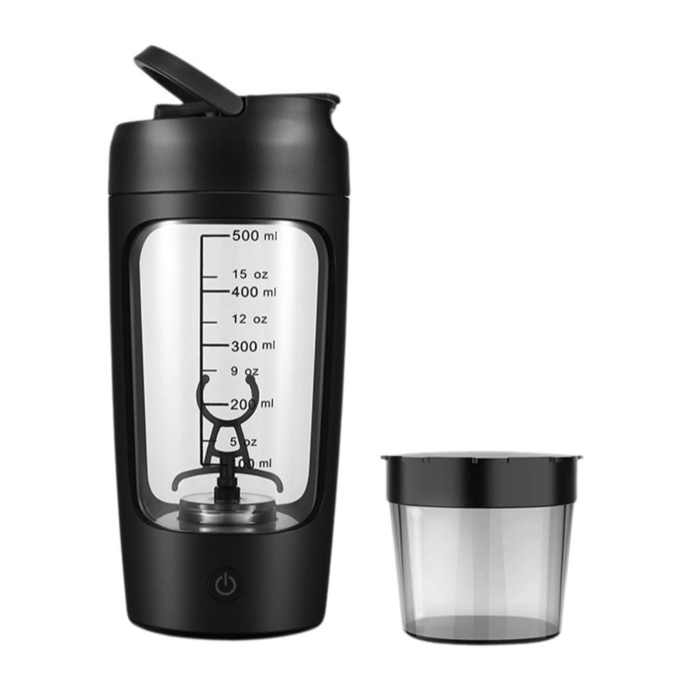 Hongruid with Powder Box Electric Mixing Cup Rechargeable Blend Cup Drinkware Stirring Cup  Exercise