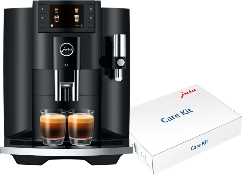 Jura E8 Piano Black (EC) + Onderhoudspakket