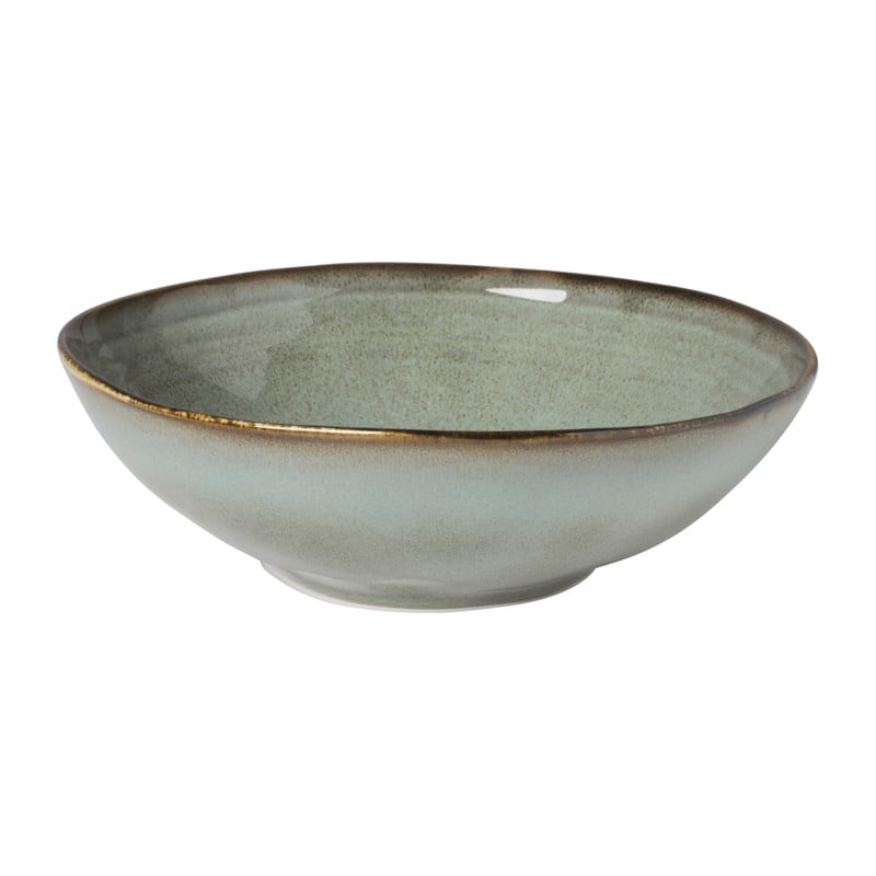 Xenos Diep bord Toscane - lichtgroen - ø19 cm