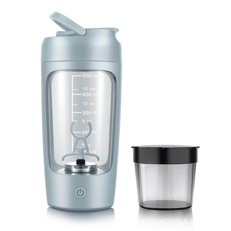 Refreshing Home 650 ml draagbare blender Eiwitpoeder Shaker Cup USB Elektrische sportpers Cup Mixer Grinder Blender blauw