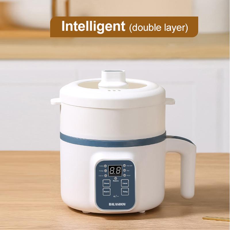Essager Electronic 1.7l Elektrische Rijstkoker Enkelvoudige Dubbele Laag 220v Multi Cooker Anti-aanbak Slimme Mechanische Multicooker Gestoomde Rijstpot Voor Thuis Double Layer Smart