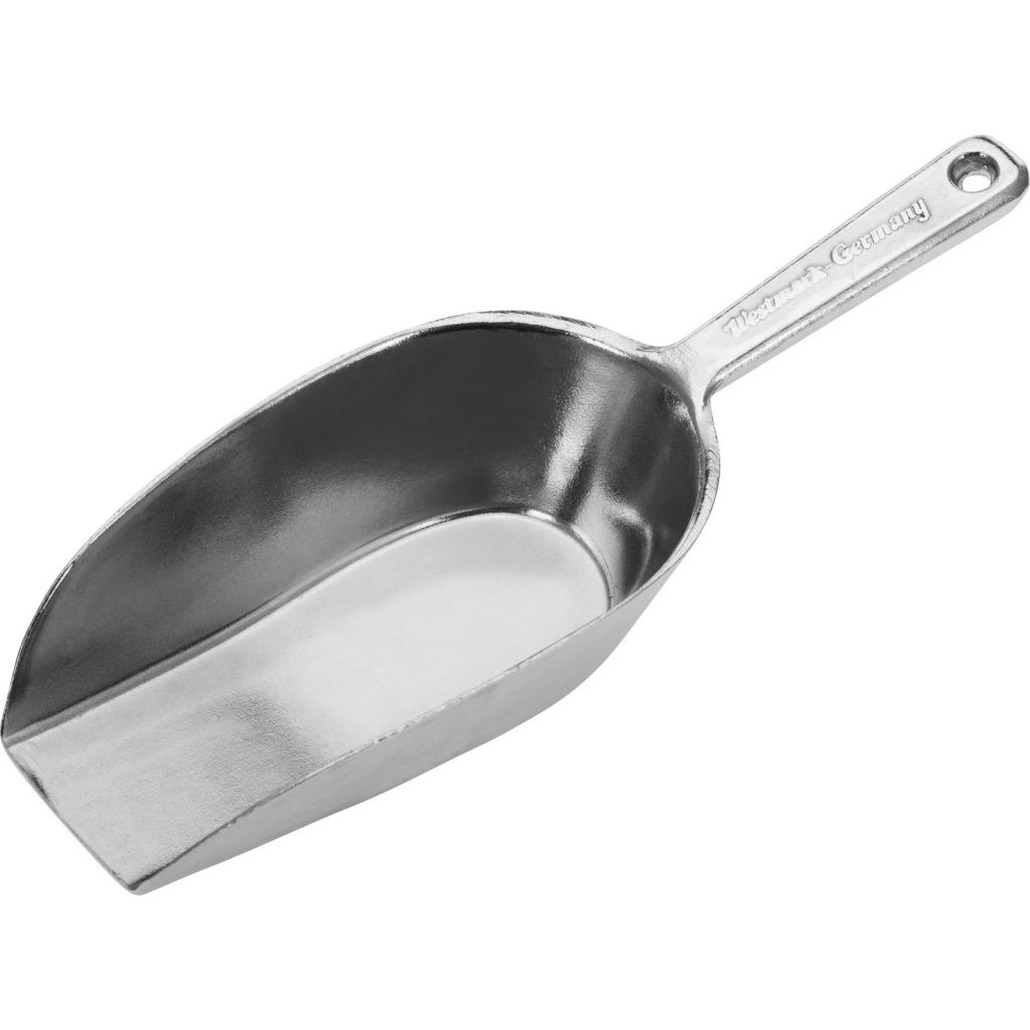 Westmark Keukenhulp voedsel doseer schep - aluminium - 210 ml - 21 x 7 cm - opstaande rand -