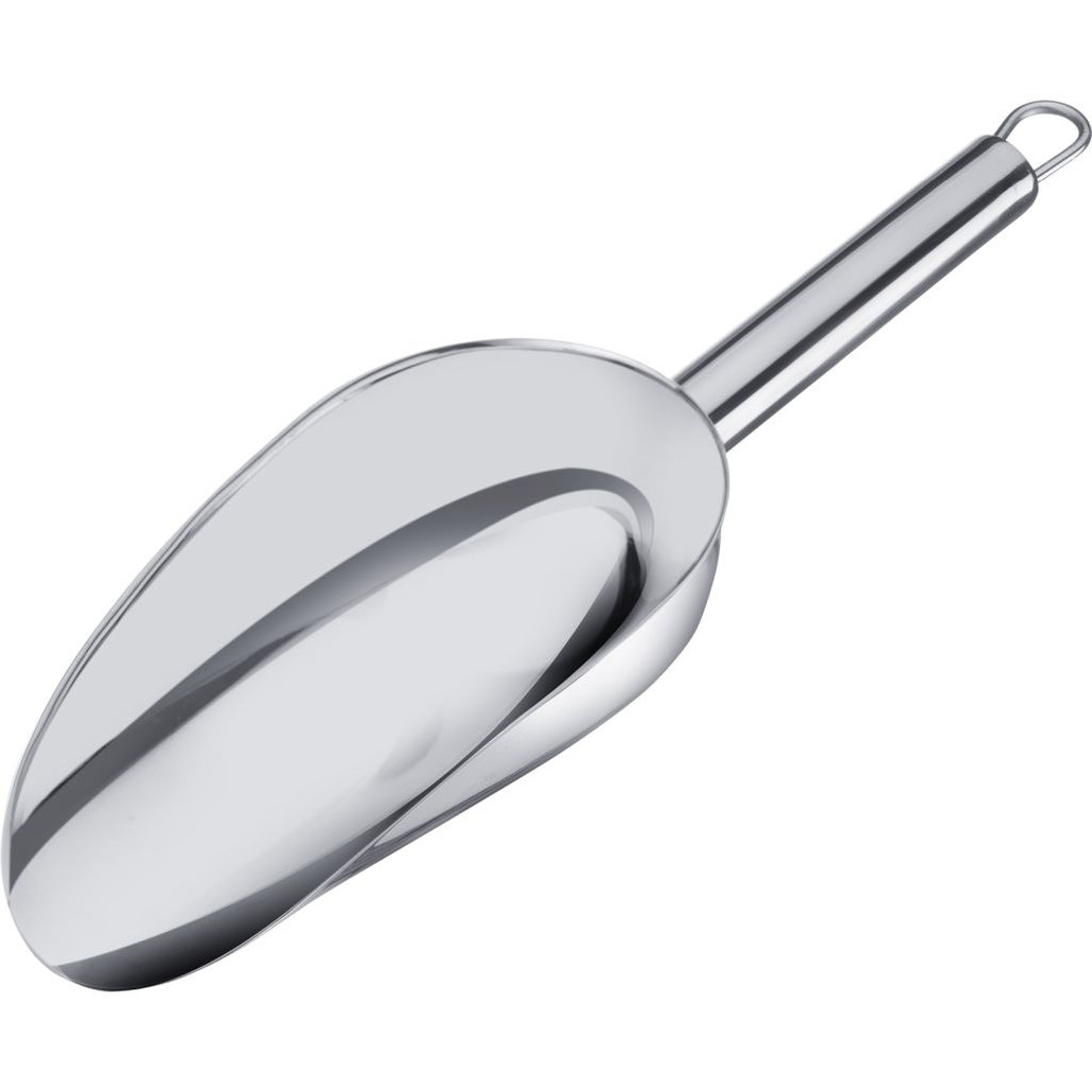 Westmark Keukenhulp voedsel doseer schep - rvs - 100 ml - 23 x 7 cm - opstaande rand -