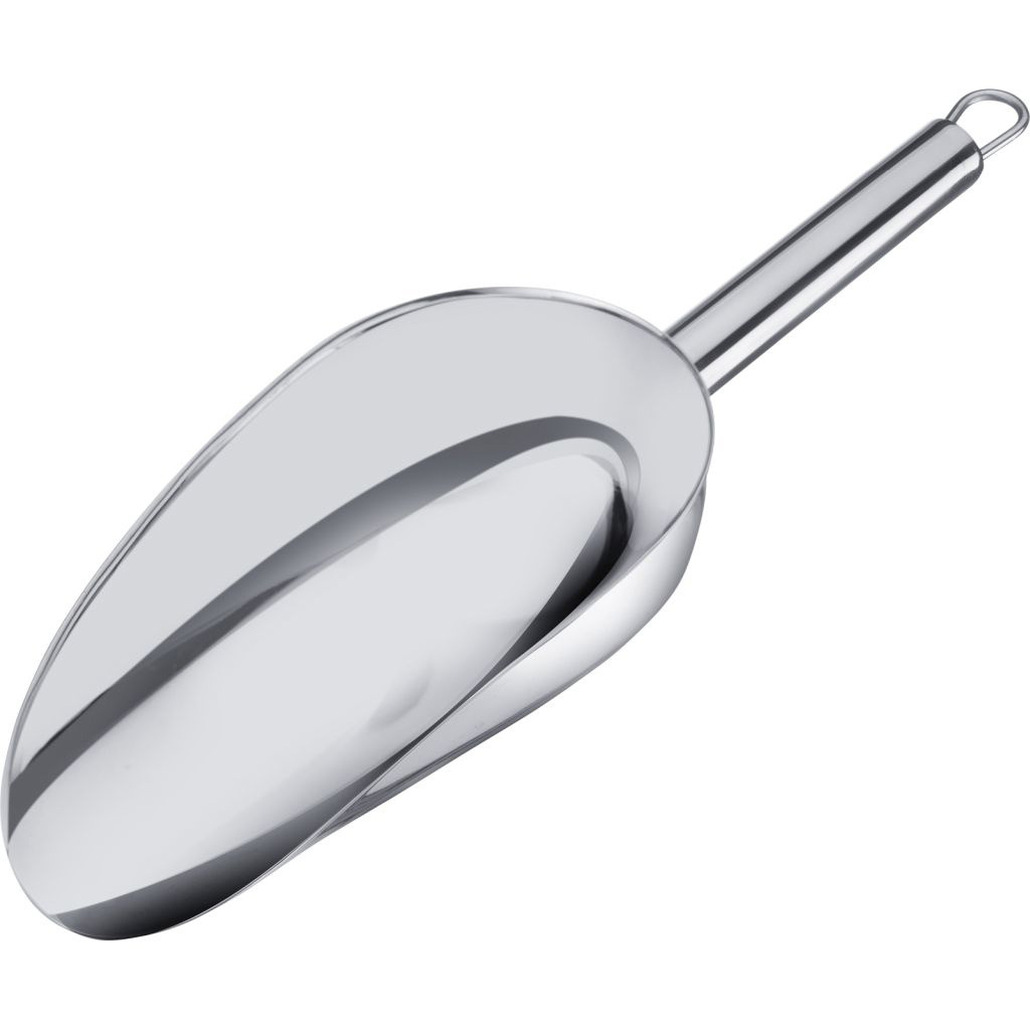 Westmark Keukenhulp voedsel doseer schep - rvs - 200 ml - 25 x 8 cm - opstaande rand -