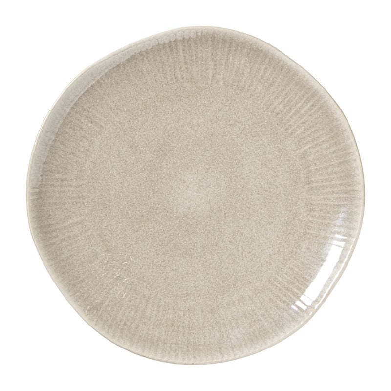 Xenos Ontbijtbord fuji - beige - ø21x2.1 cm