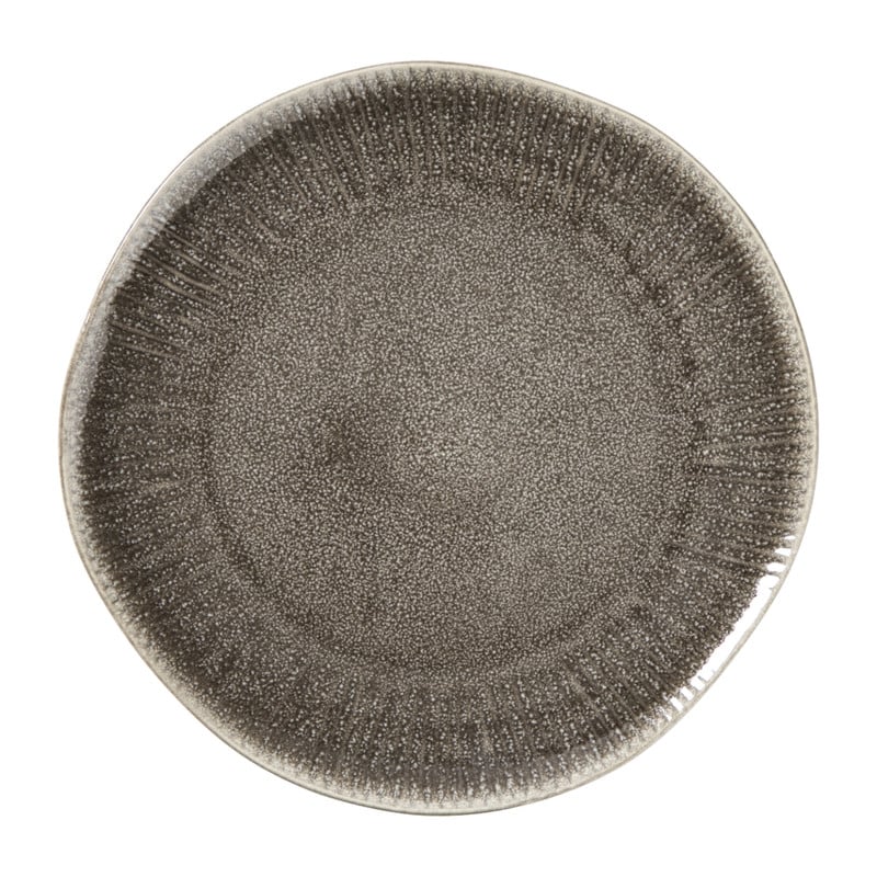Xenos Ontbijtbord fuji - bruin - ø21x2.1 cm