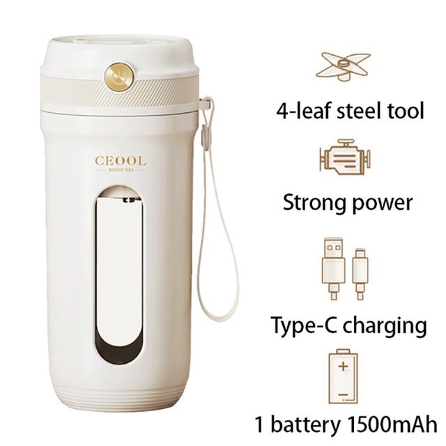Essager Electronic 350ml Draagbare Blender 10 Bladen Mini Elektrische Juicer Usb Opladen Multifunctionele Fruit Mixers Smoothies Extractors Maker Machine