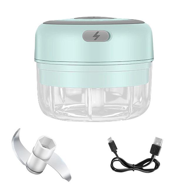 Homeware Discounts Market Mini USB draadloze elektrische knoflookstamper, persmolen, groente-chili vleesmolen, voedselhakker keukengereedschap - 100/250 ml 100ml