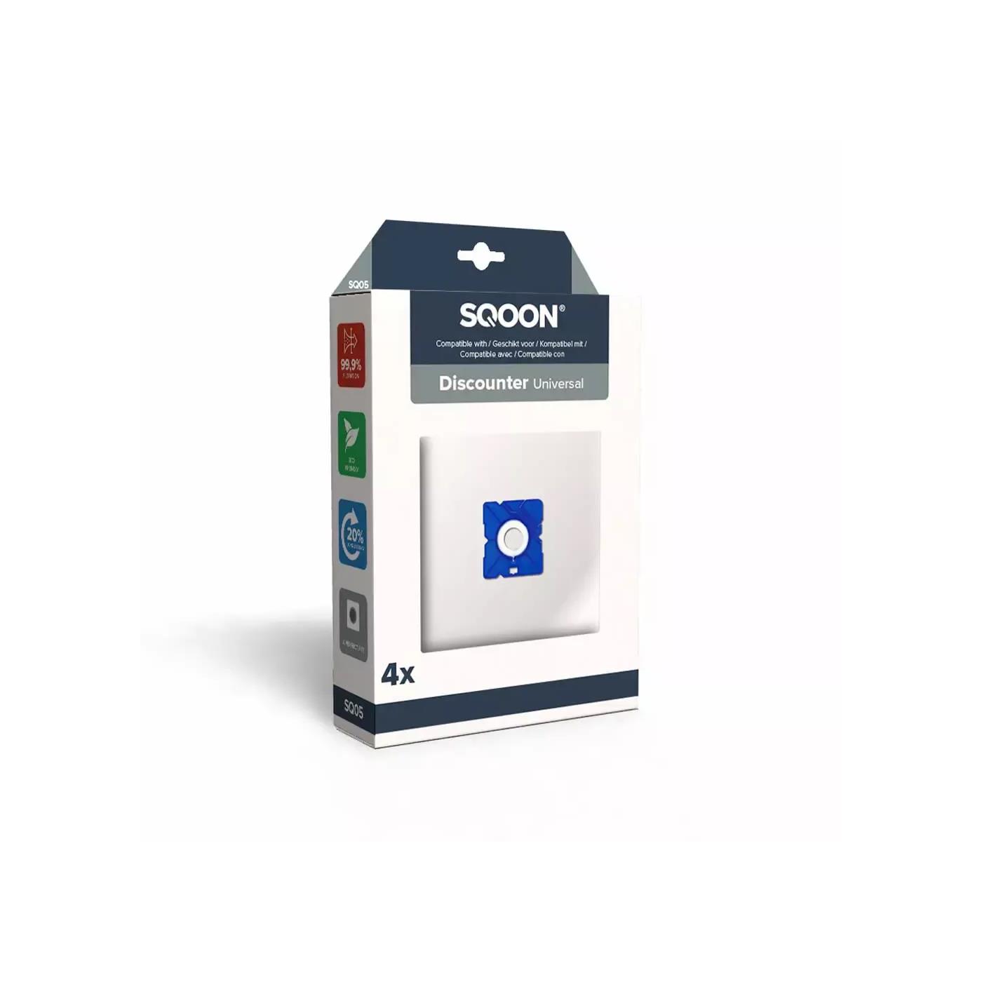 SQOON Stofzuigerzak Discounter 4st