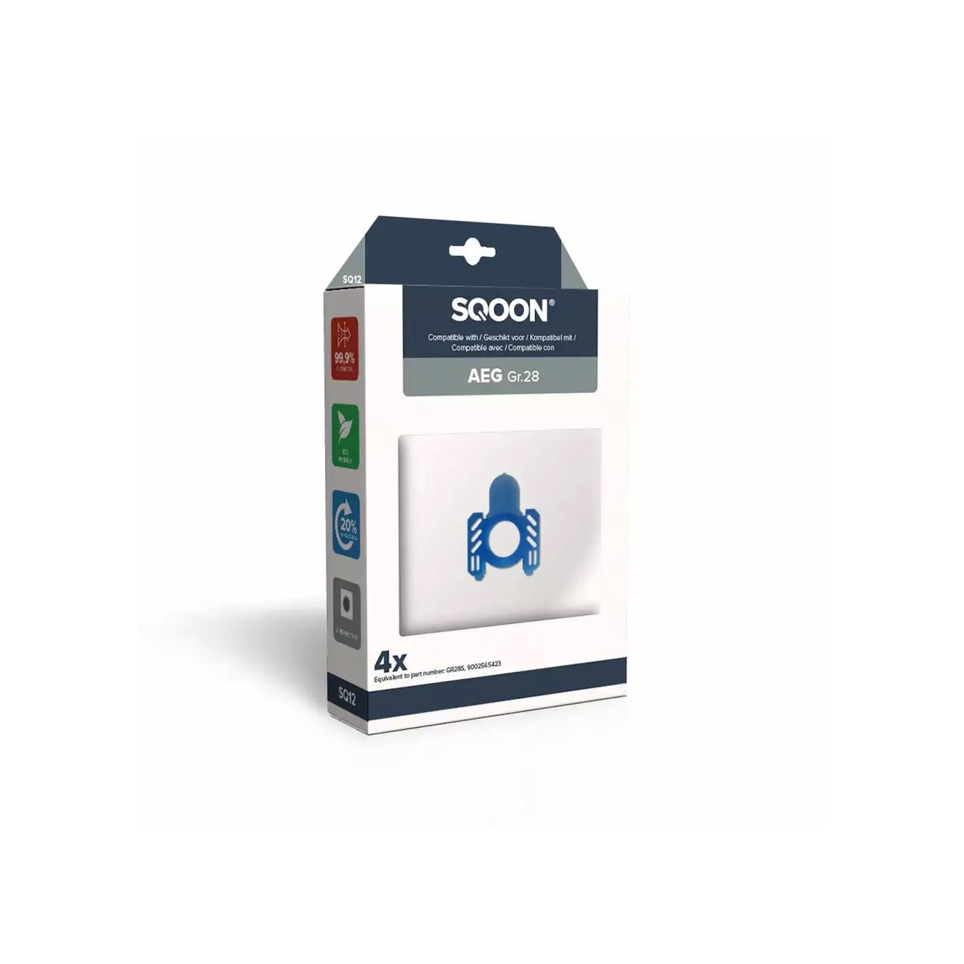 SQOON Stofzuigerzak AEG GR28S 4st