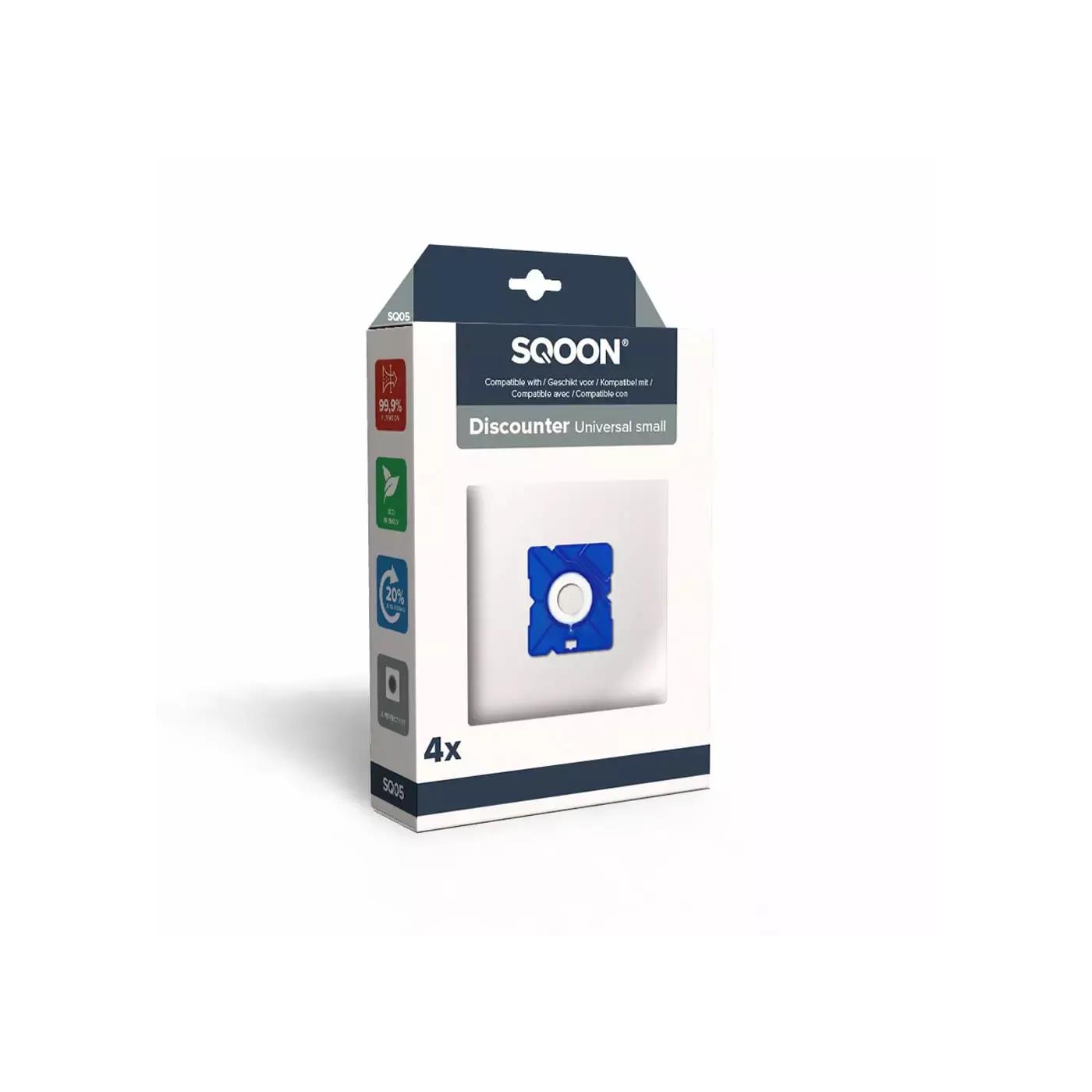 SQOON Stofzuigerzak Discounter Small 4st