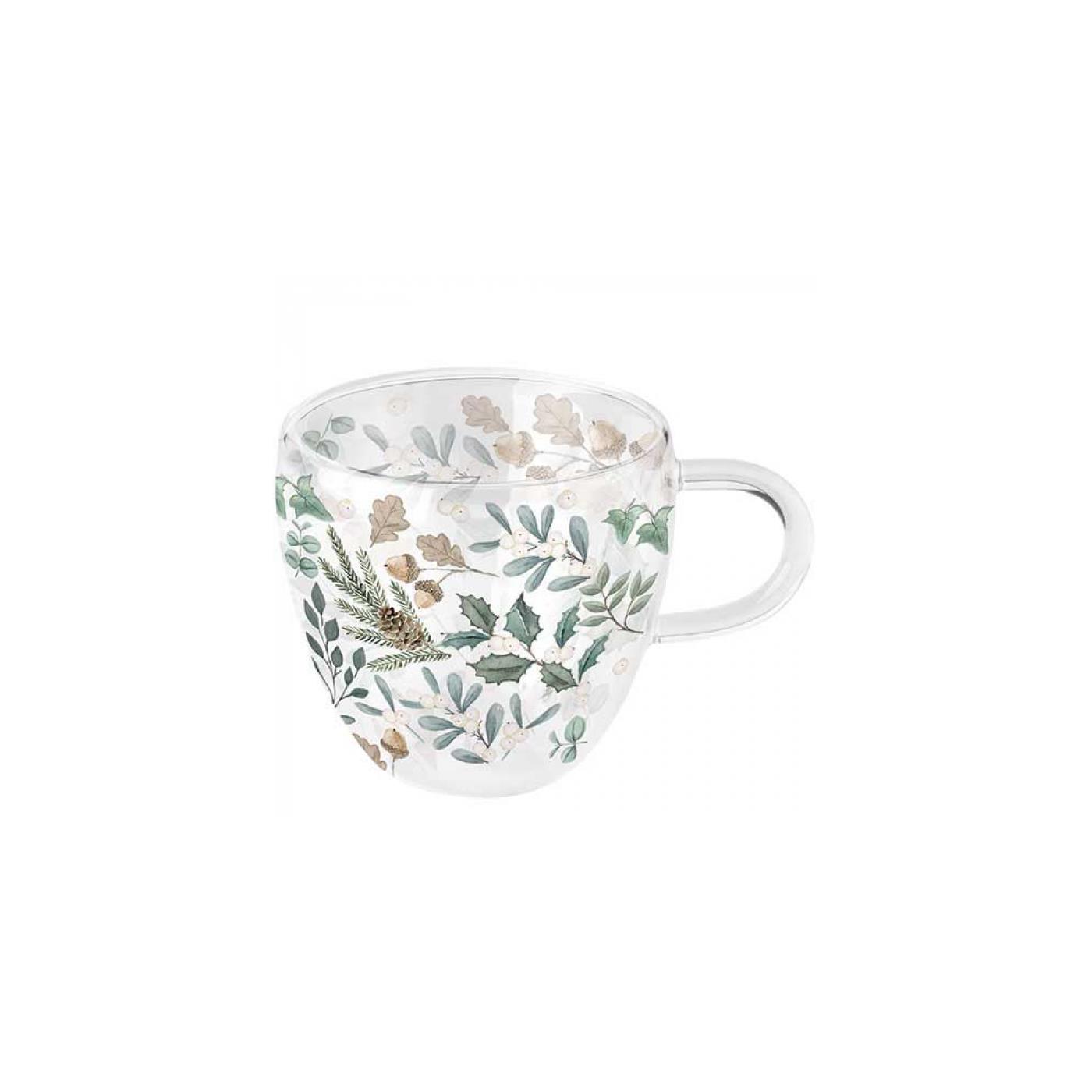 Ambiente Glas 200ml leaves