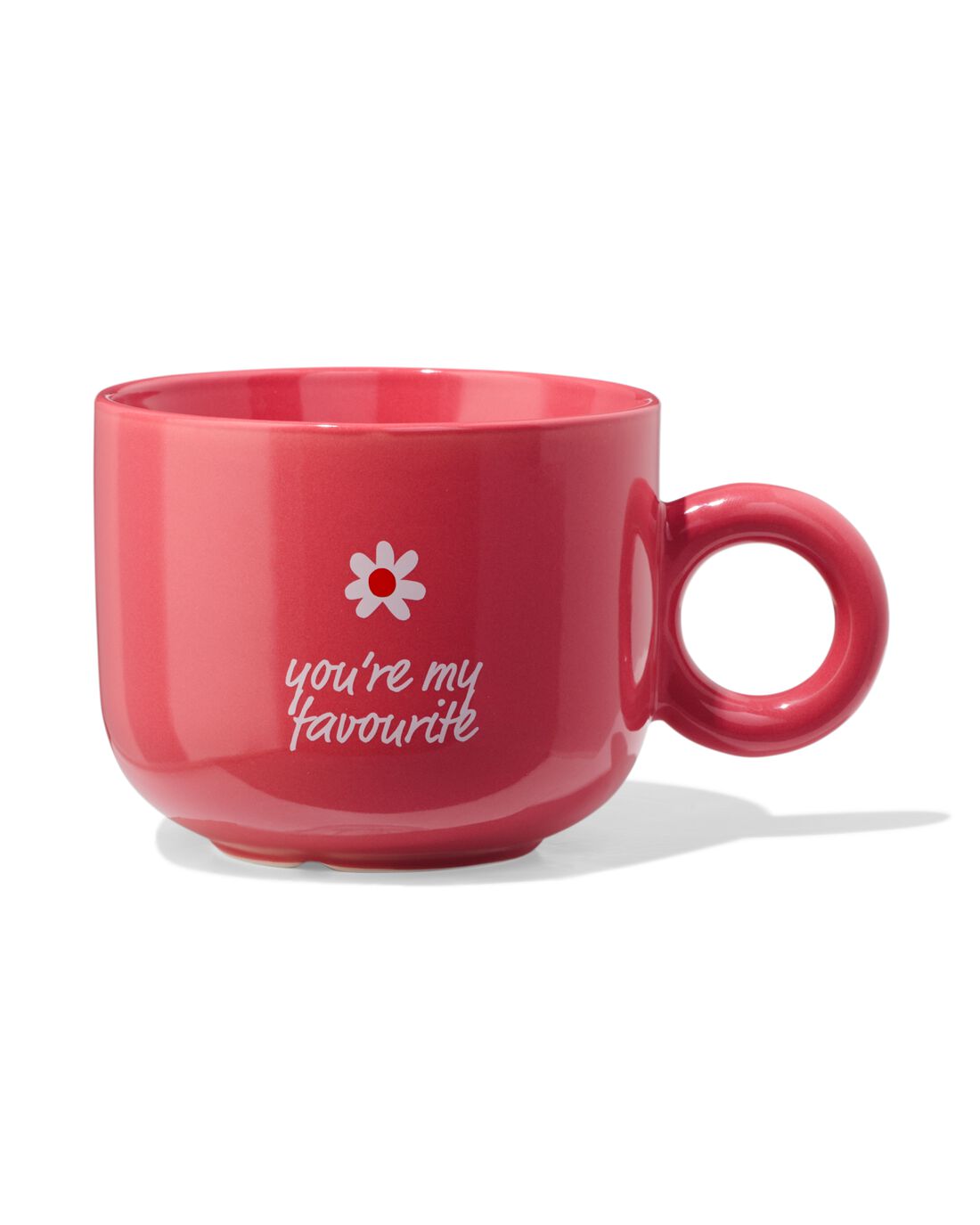 HEMA Mok 480ml Bloem 'you're My Favourite' Rood
