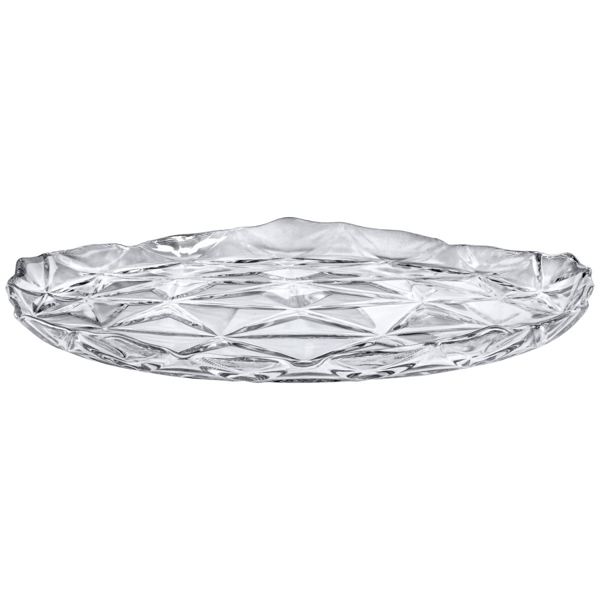 Pasabahçe Plat bord Estrella; 28x2 cm (ØxH); transparant; rond; 6 stuk / verpakking