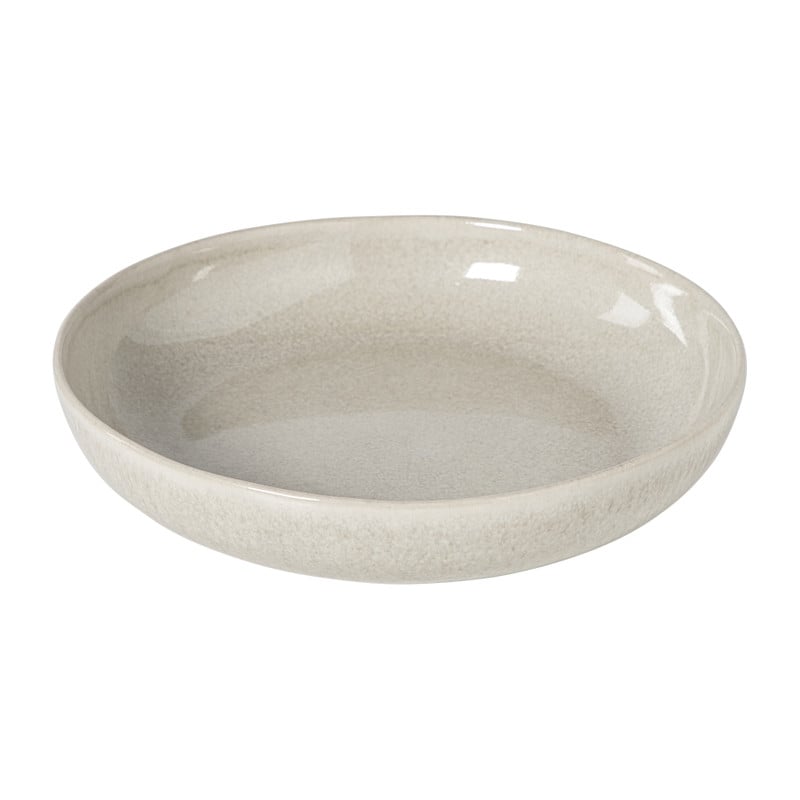 Xenos Diep bord fuji - beige - ø22x4 cm