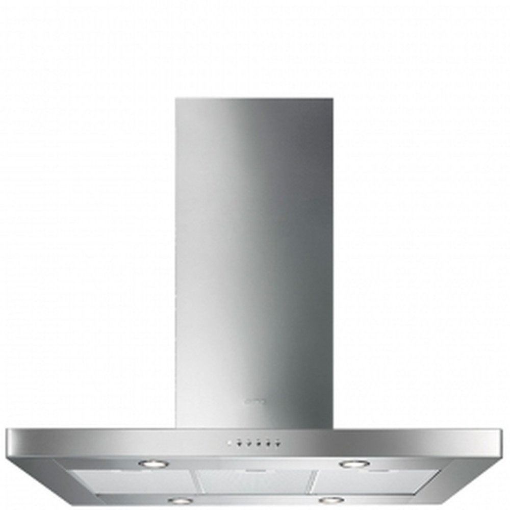 Smeg KI90XE Decoratieve Eilanddampkap 90X70cm B Inox | Eilanddampkappen | Keuken&Koken - Dampkappen | KI90XE