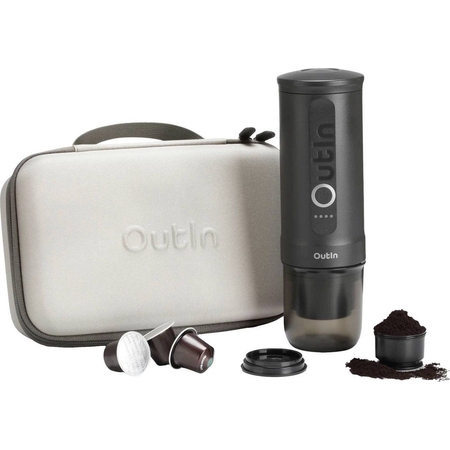 OutIn Nano Draagbare Espresso Machine - Cadeauset - Space Grey