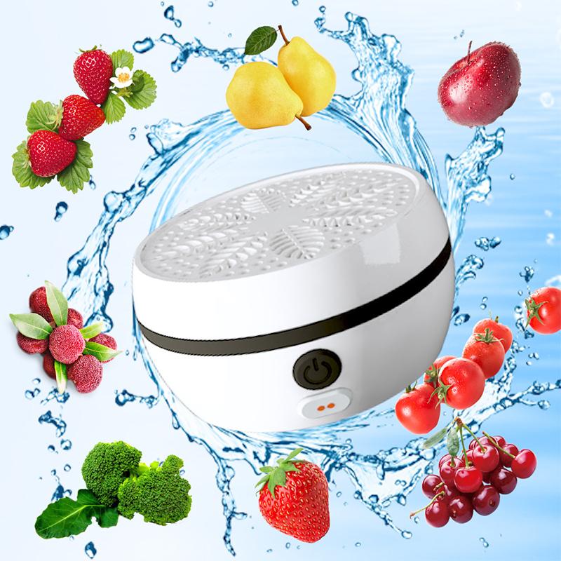 Exquisite Co., Ltd. Draagbare fruit- en groentereinigingsmachine Voedseldesinfectie Luchtreiniger Keukendesinfectie Draadloos hoog vermogen beige