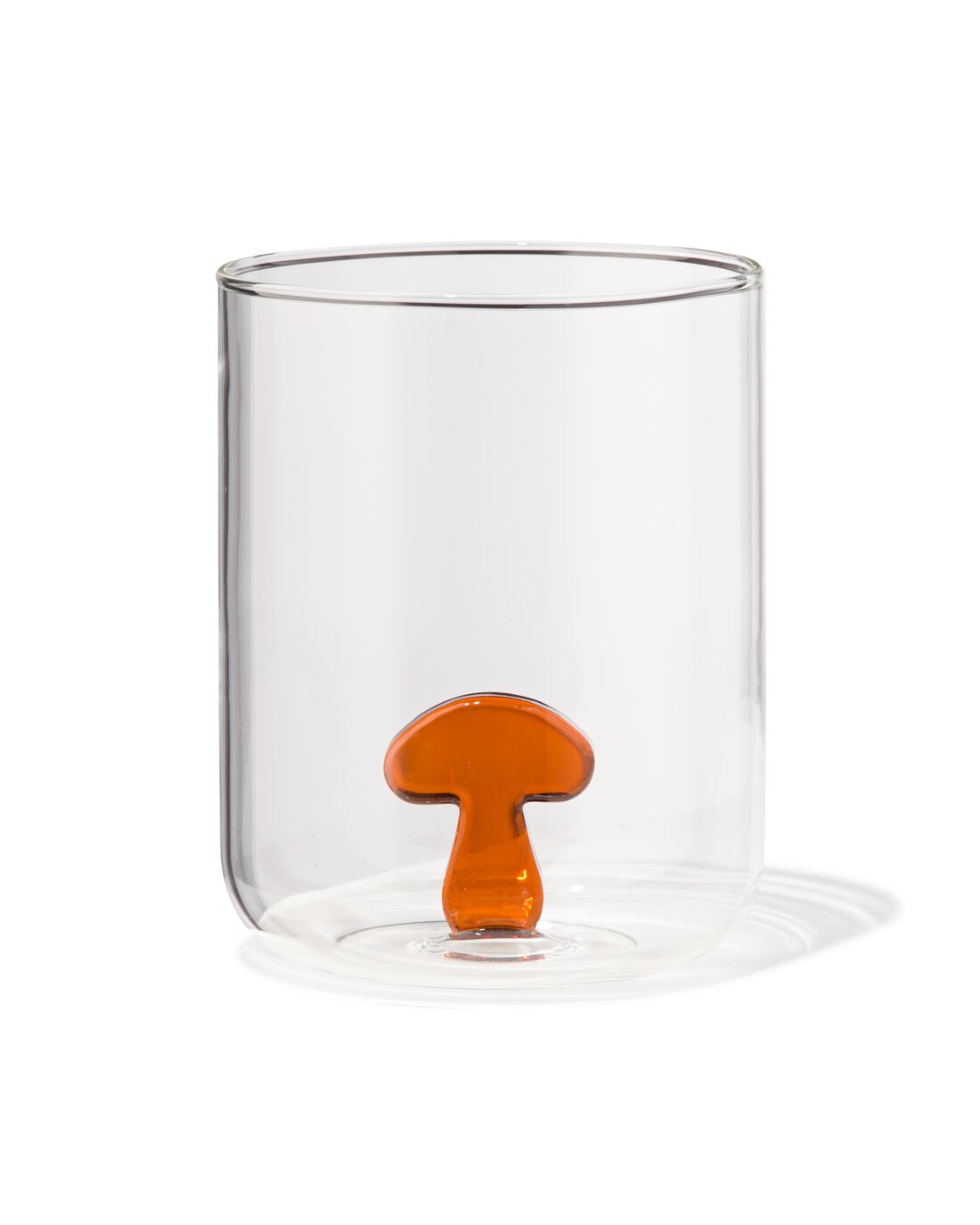HEMA Glas Met Paddenstoel 450ml Herfst (terra)