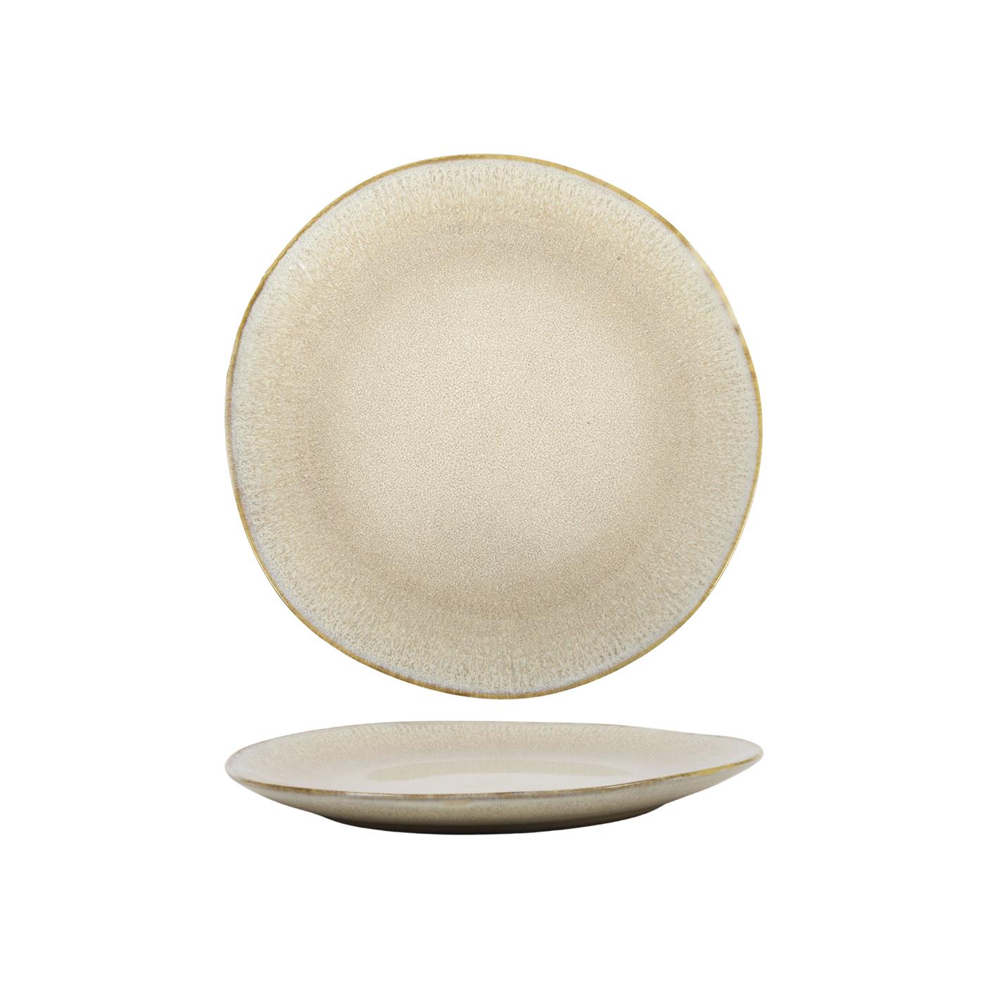 Merkloos Ontbijtbord Sahara beige doos a 6 Ø22cm