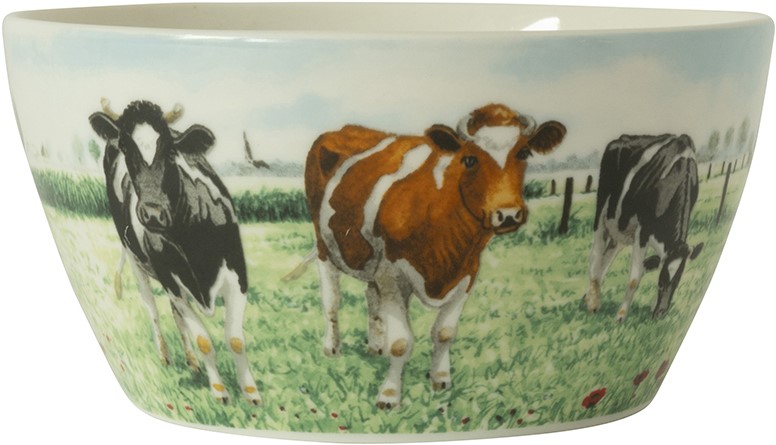 Wiebe van der Zee Wiebe's Farm Kom koe Ø13cm 6st