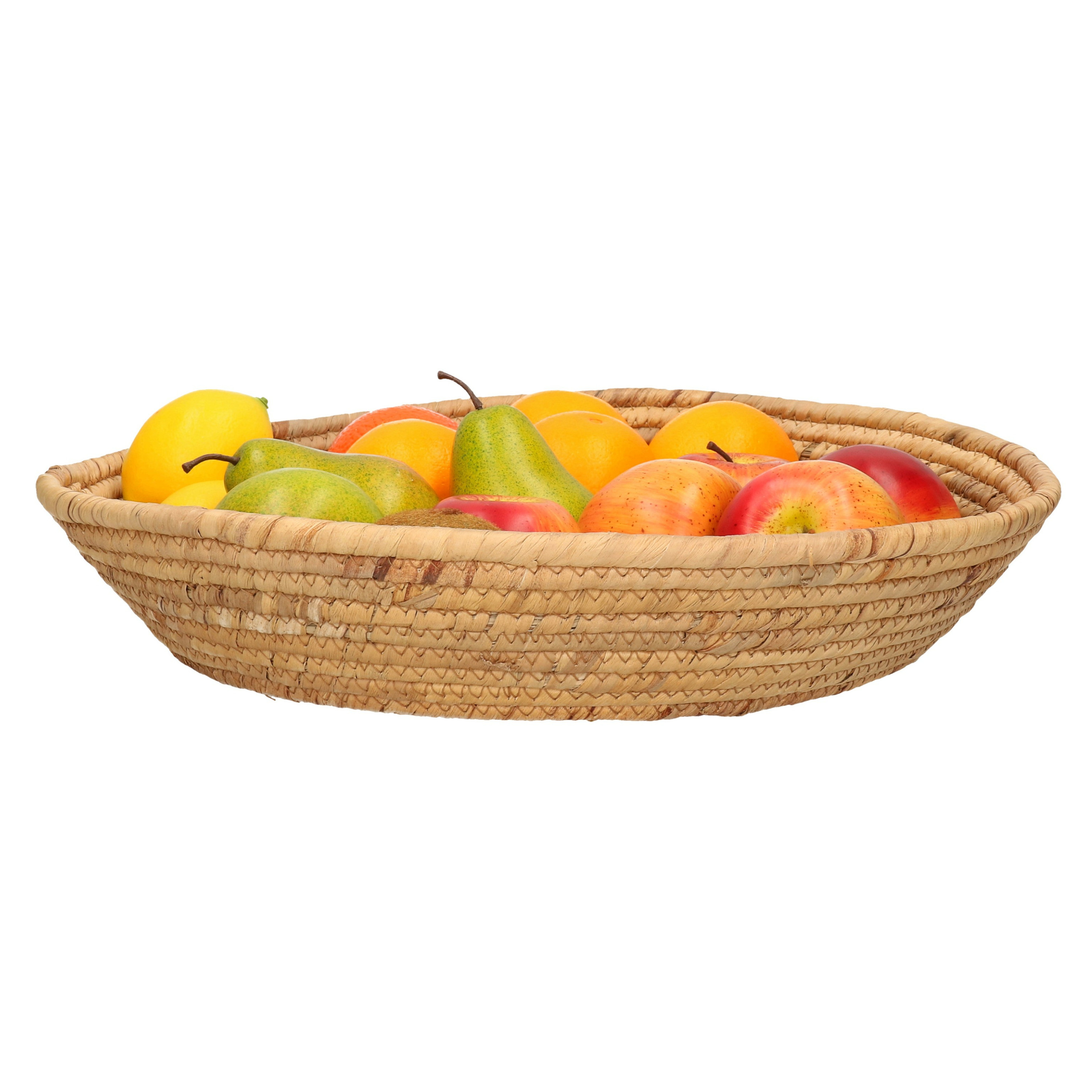 Items Rieten fruitmand/serveerschaal bruin groot x cm -