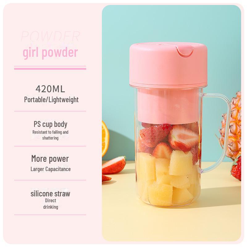 AI Supermarket Wireless Portable Rechargeable Straw Juicer Plastic Multi-function Household Blending Cup