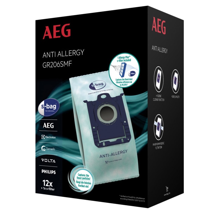 AEG GR206SMF 12 Bags + 1 Sfilter 9009232902