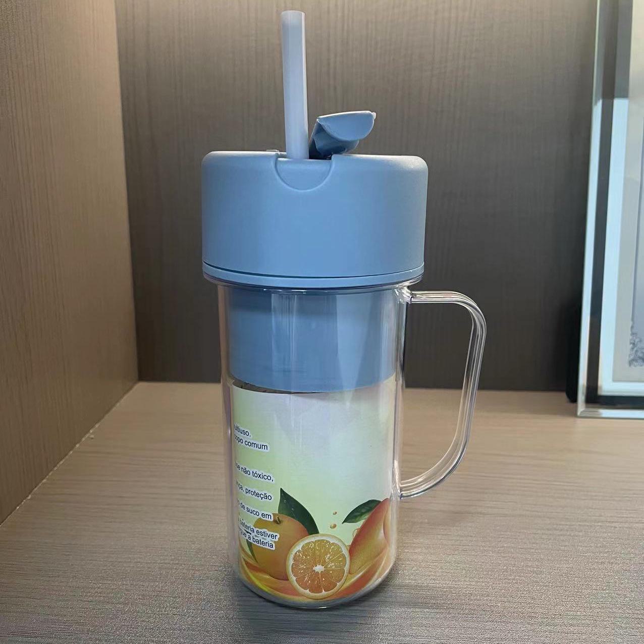 AI Supermarket Wireless Portable Rechargeable Straw Juicer Plastic Multi-function Household Blending Cup