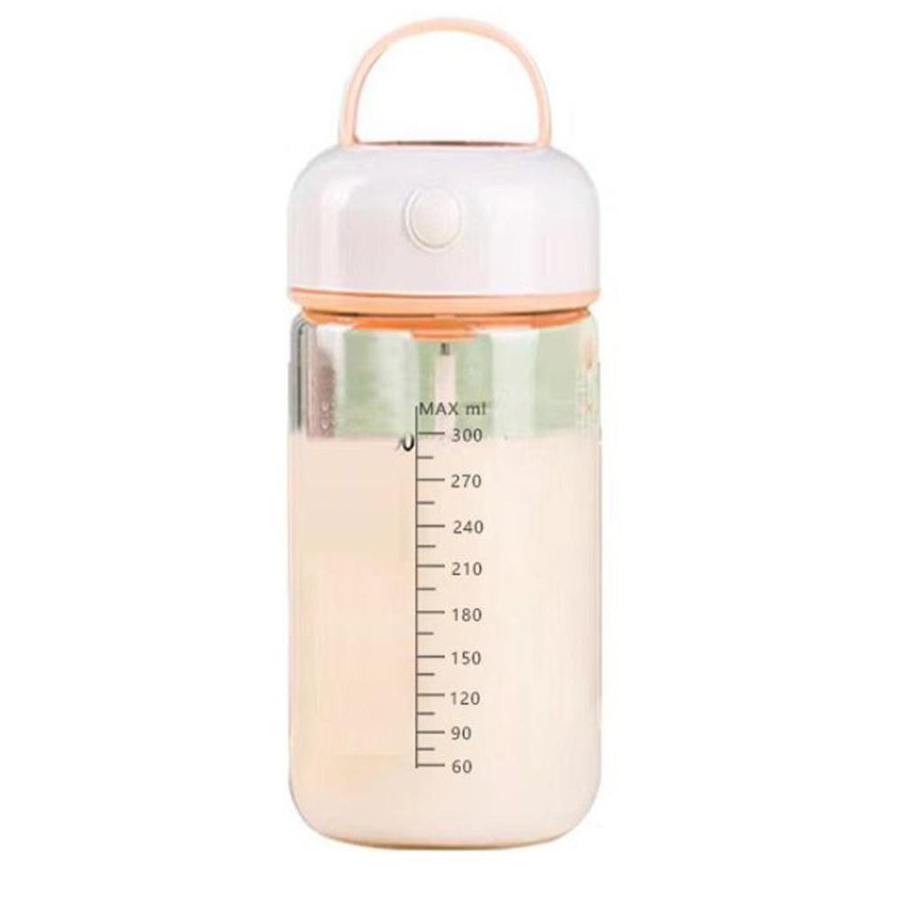 Huipang with Scale Electric Shake Bottle 380ML Blending Cup Portable Stirring Mug  Grain roze