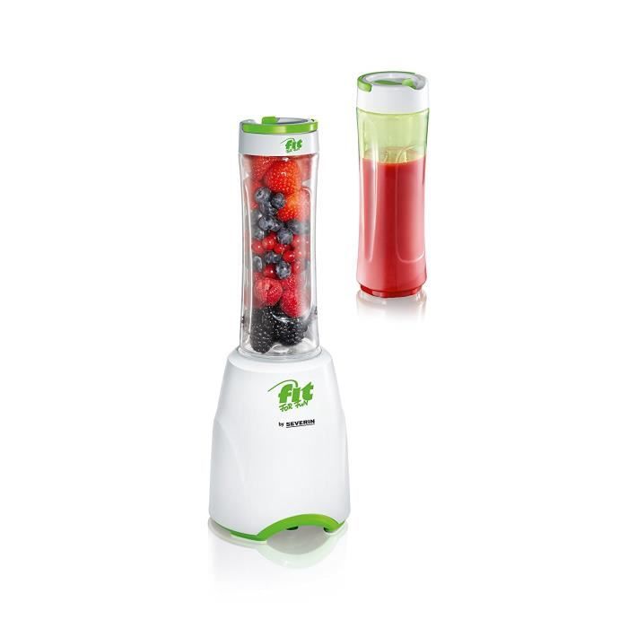 ARBORESCENCE Severin - SM 3742 - Blender pour smothie 2 x 600ml 300W - Blanc