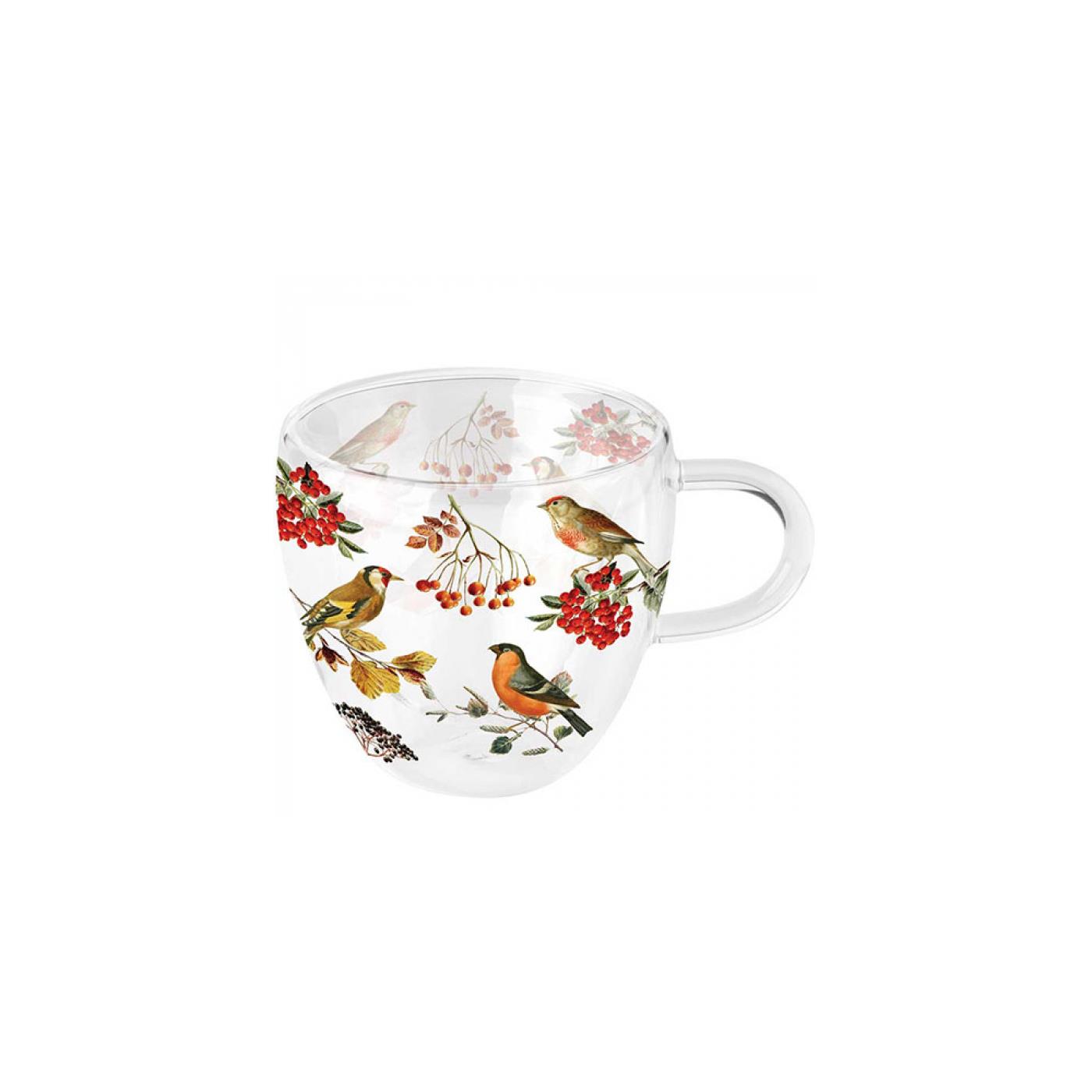 Ambiente Glas 0,2L Autumn birds