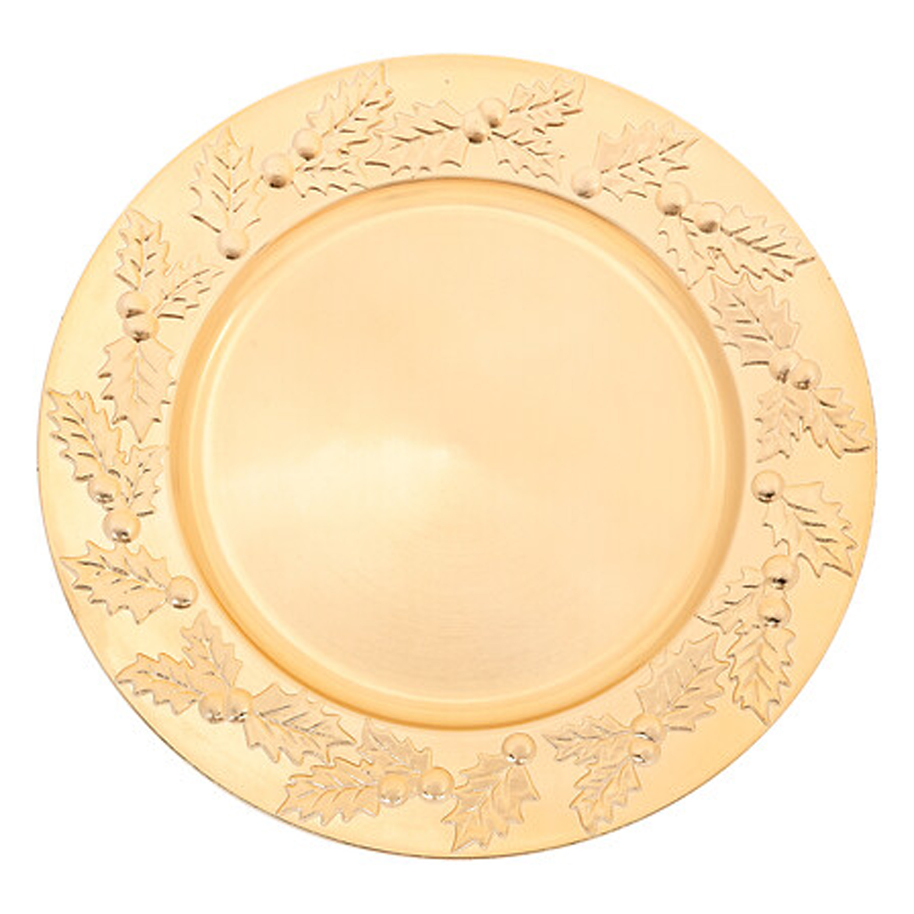 Feeric lights & Christmas Kaarsenbord/onderbord - goud - D33 x H1,5 cm -