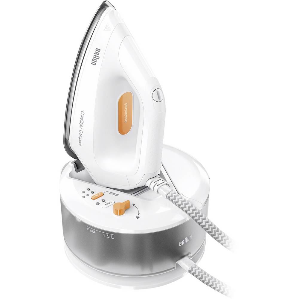 Braun IS 2132 WH 0128804000 Stoomstrijkijzer 2400 W Wit, Oranje