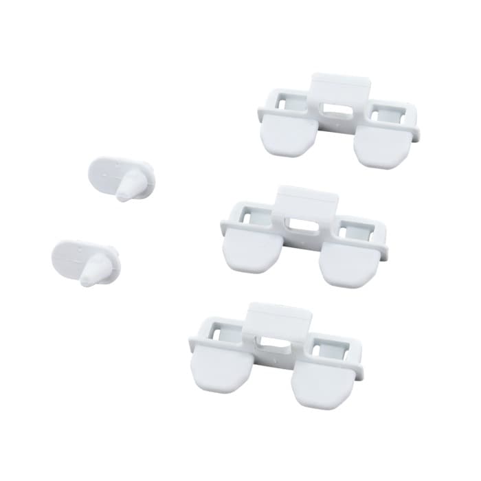 AEG clips, zijpaneel, kit, White,5pcs. 4055477238