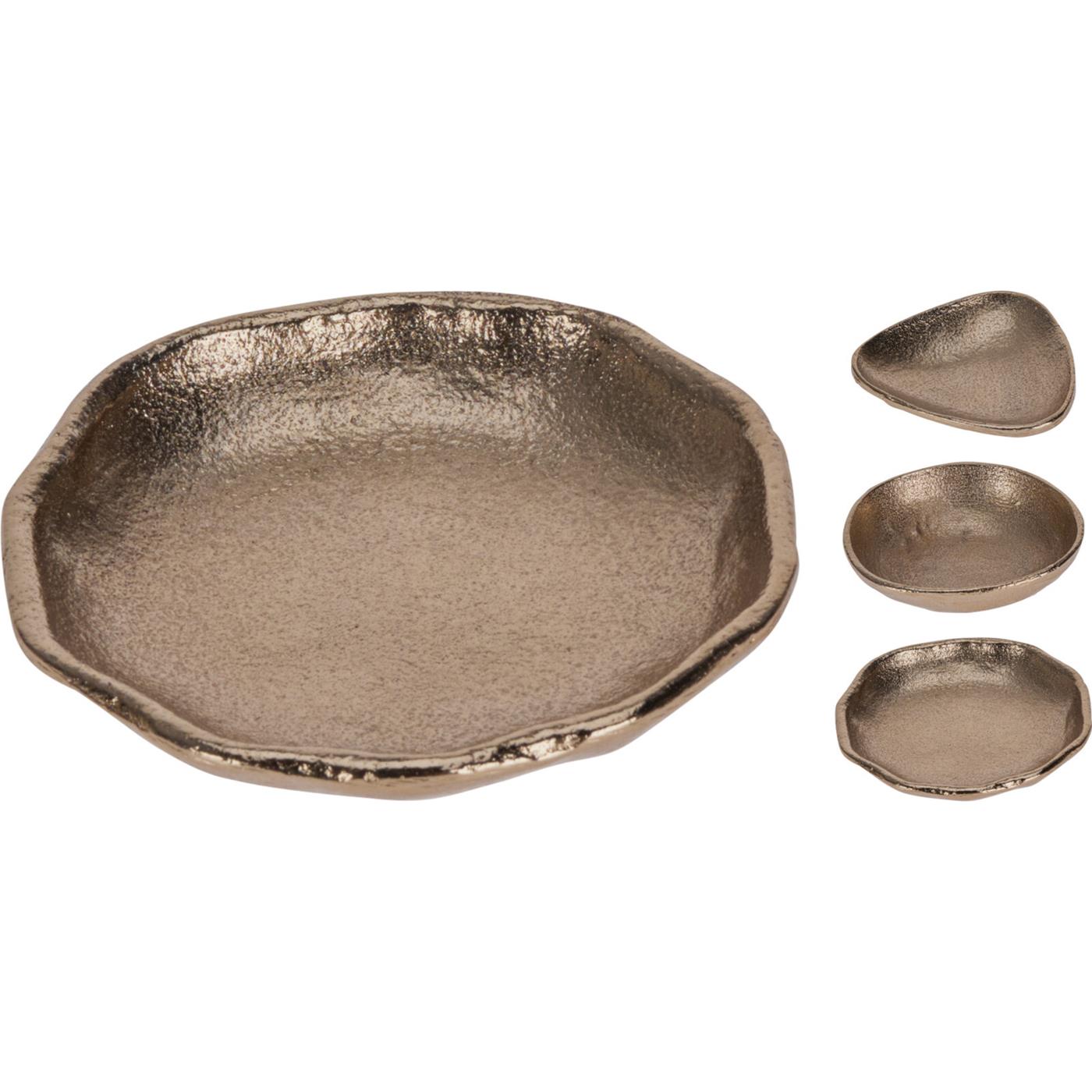 Home & Styling Schaal goud 9x9x2cm