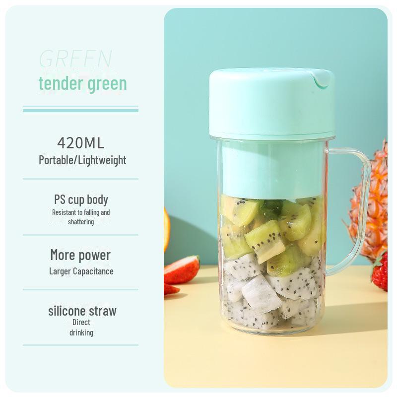 AI Supermarket Wireless Portable Rechargeable Straw Juicer Plastic Multi-function Household Blending Cup