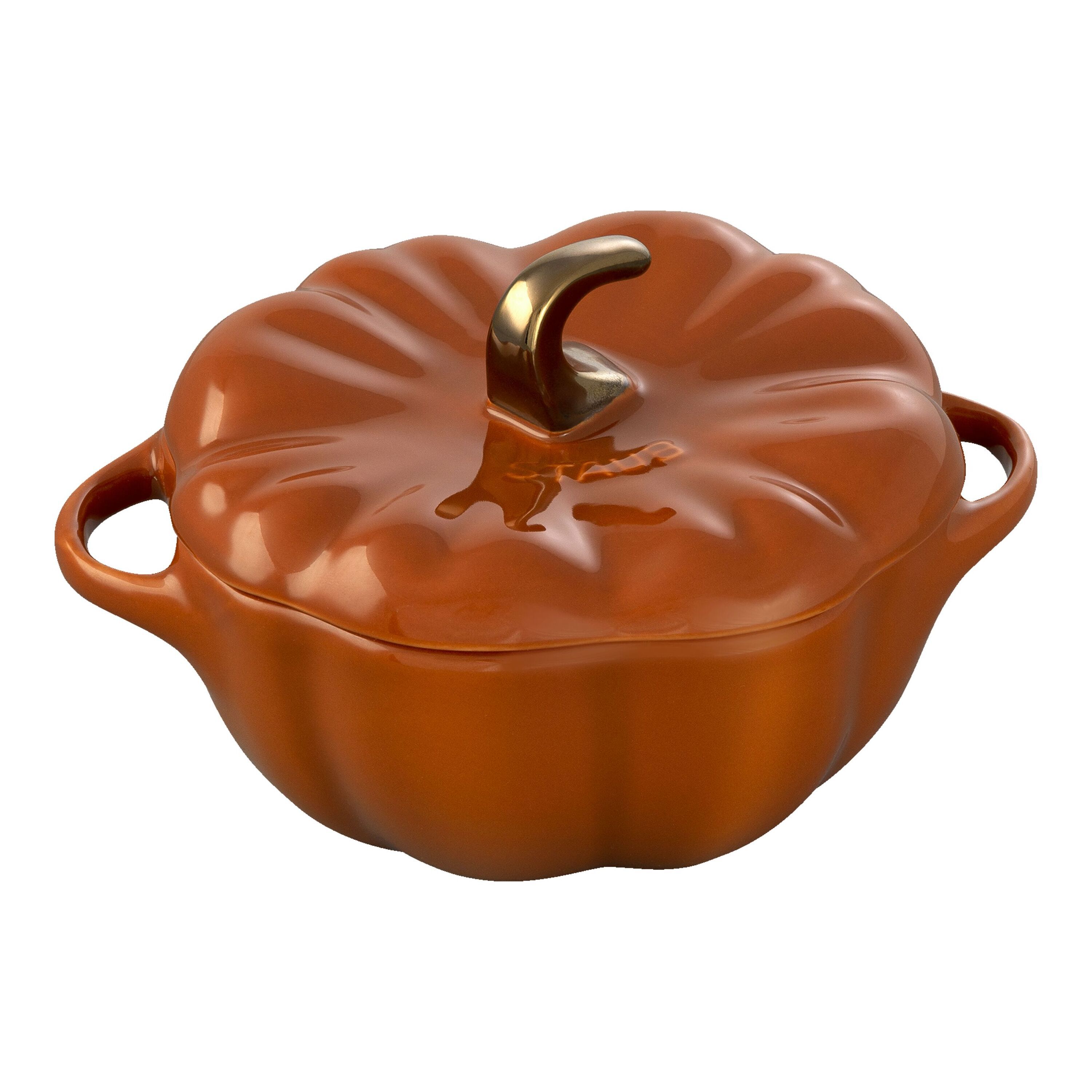 Staub Ceramique Cocotte 12 cm / 500 ml, Pompoen, Kanneel - Ceramique - 