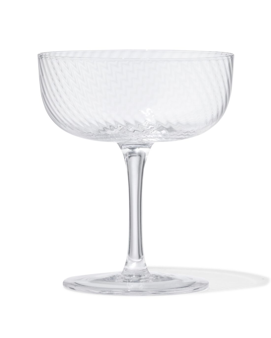 051 Coupe Bergen Glas Twist Reliëf (transparant)