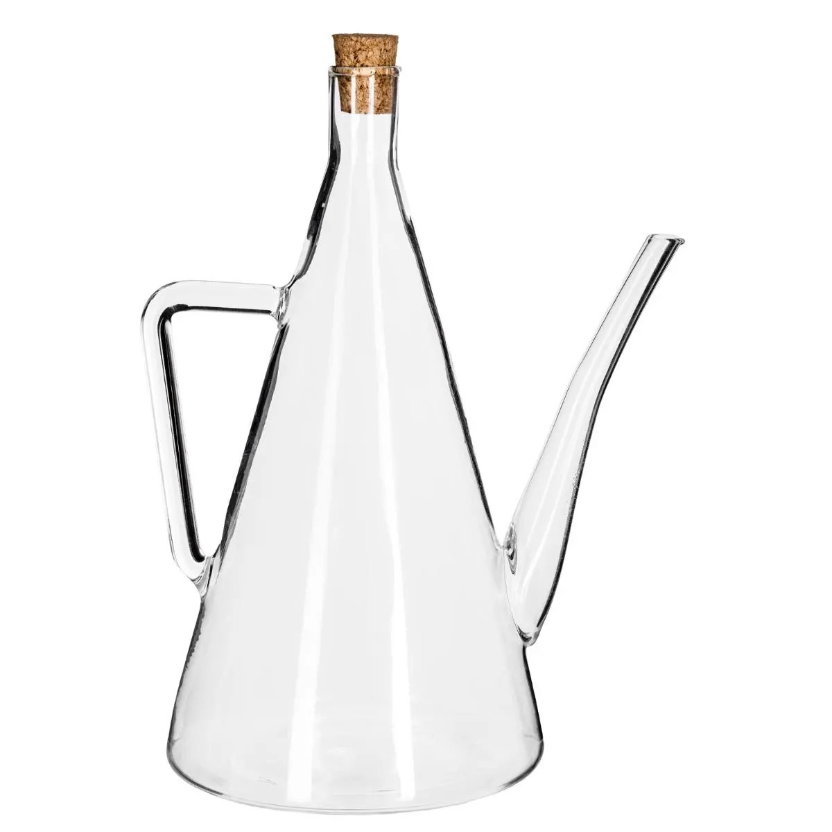 5five Azijn/Olie flessen voor op tafel - 1x stuks - glas - 500 ml - olijfolie en tafelazijn -