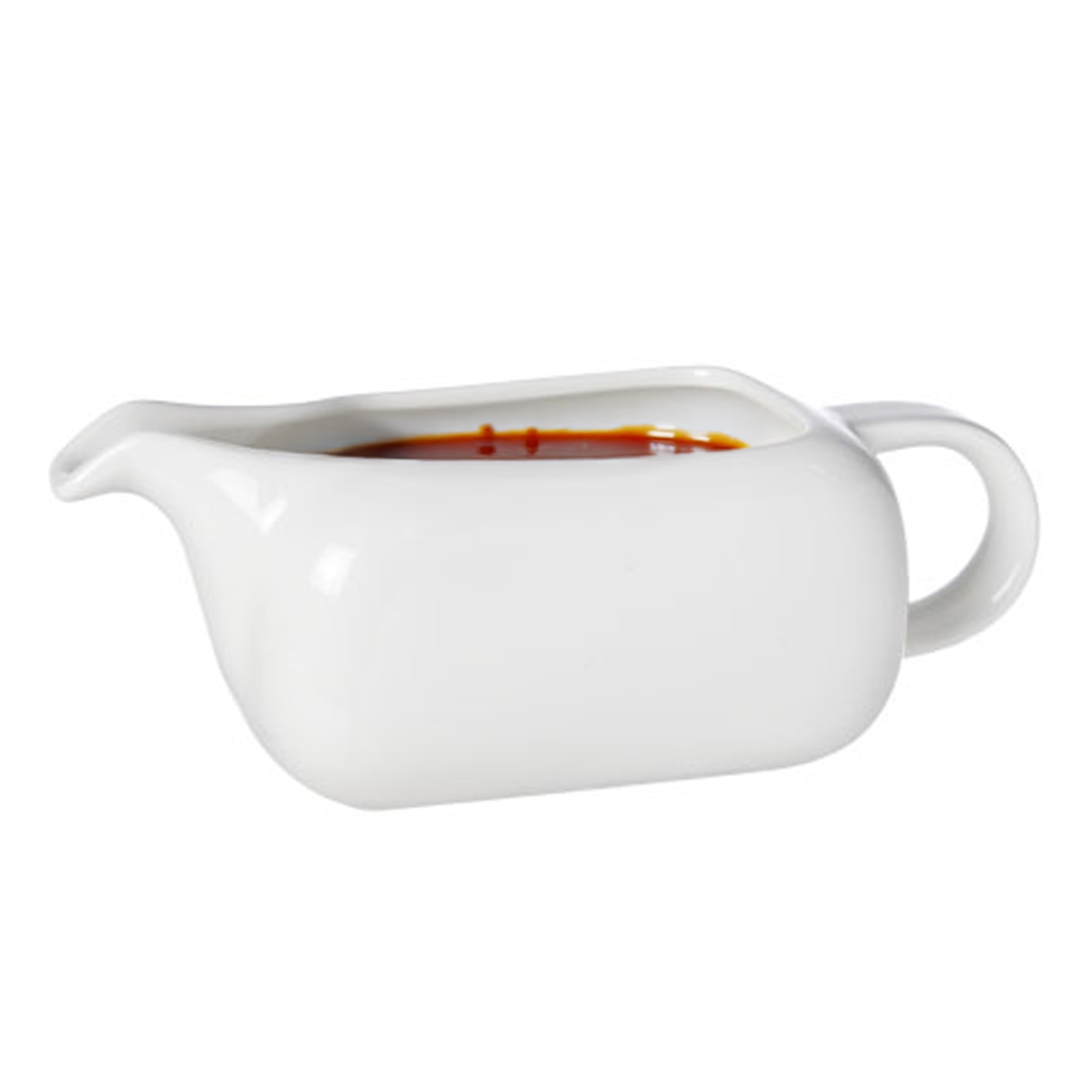 Cosy & Trendy Saus schenk kannetje - porselein - wit - 250 ml -