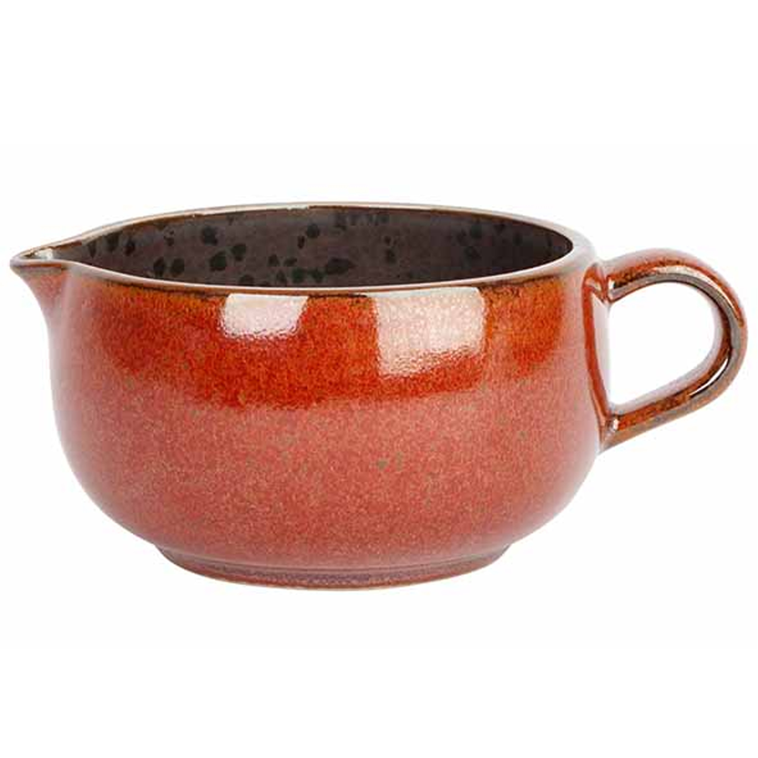 Cosy & Trendy Melk/schenk kannetje - porselein - bruin - 11 x 4 cm -