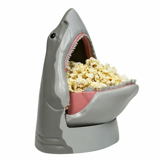 Radiant edge Haaienkop Vorm Popcorn Emmer Themafeest Snackhouder Filmavond Popcorn Kom Filmavonden Themafeesten Benodigdheden