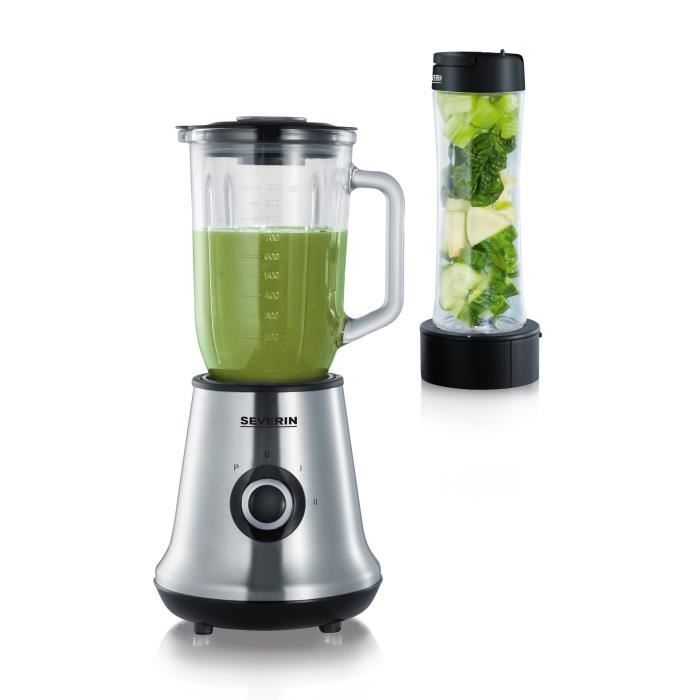 You do it Blender 2 en 1 - SEVERIN - SM3737 - Multi-mixeur et blender à smoothie 2 en 1 - 500W - Bol en verre 1 L - 1 bouteille 600 ml inclus