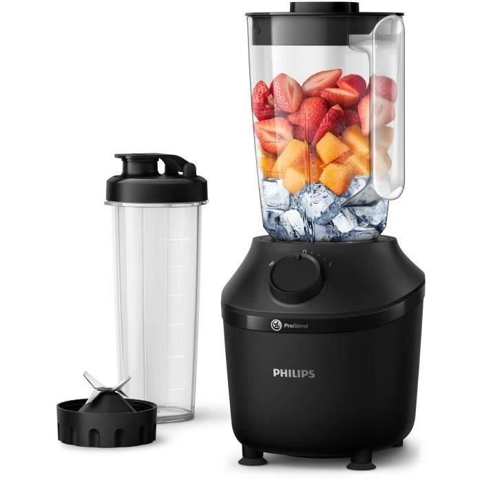 You do it Blender - PHILIPS - Daily HR2041/41 - 4 lames ProBlend 4 – Capacité maximale de 1,9L – 450 W - 1 vitesse - Fonction pulse - Noir
