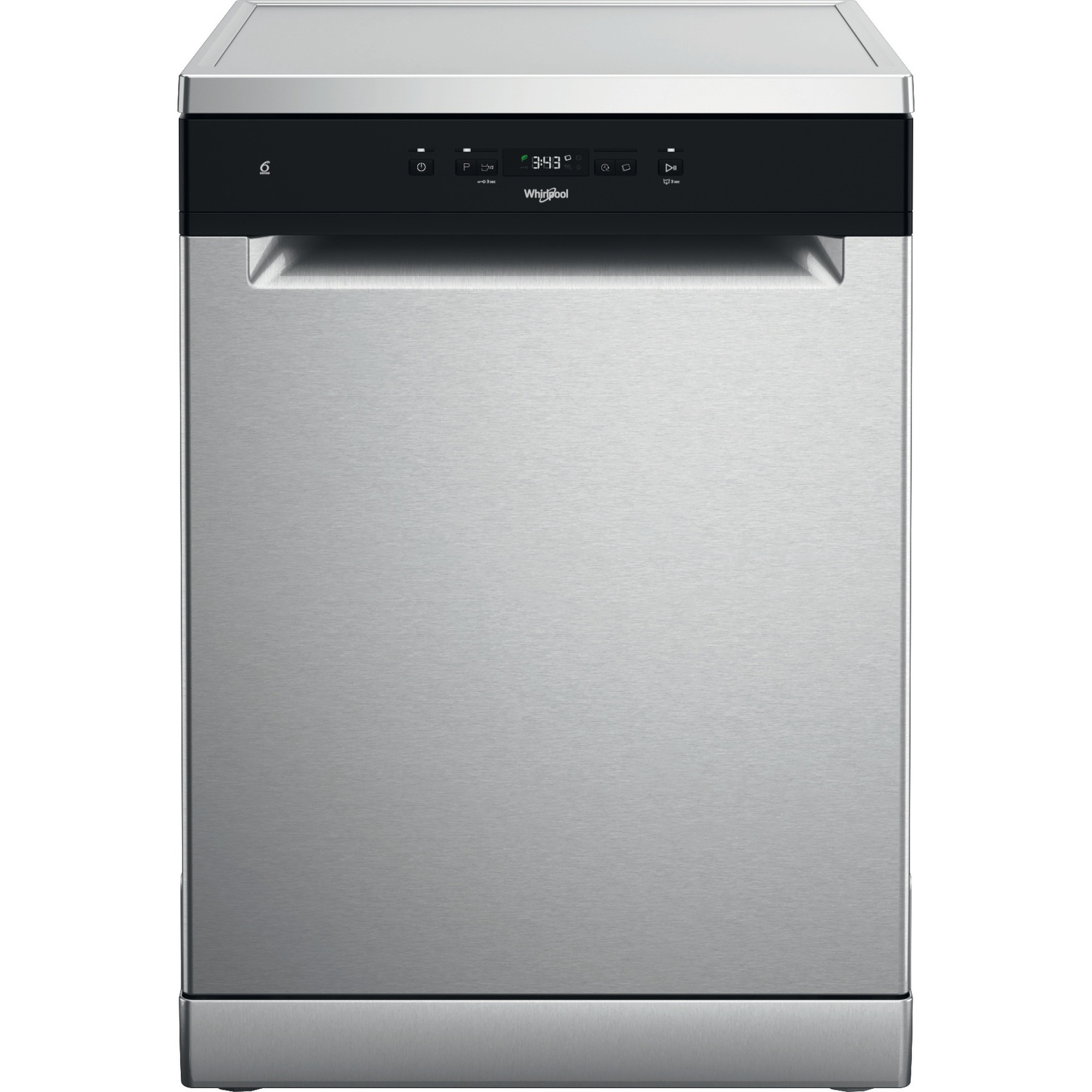 Whirlpool W2F HD624 X Vrijstaande vaatwasser Grijs