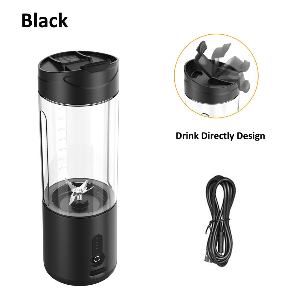 MTMA Draagbare blender Mini elektrische fruitpers Mixer USB oplaadbare Smoothie Sinaasappel verse sap blender Draagbare blender zwart