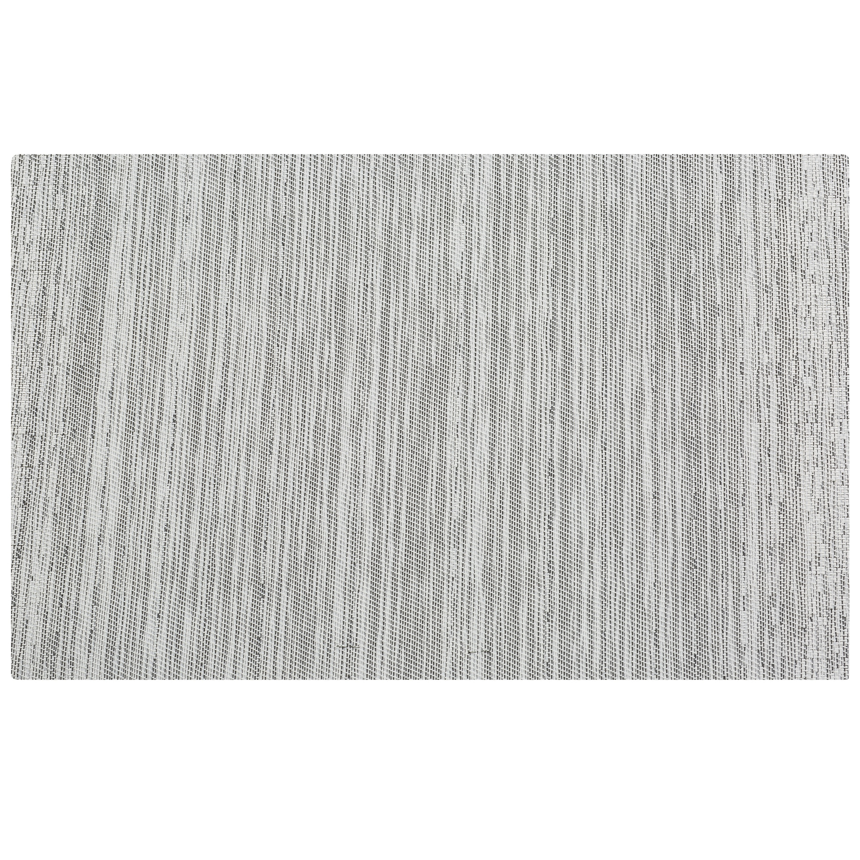 Cosy & Trendy Placemats rechthoekig - geweven zwart/wit - 30 x 45 cm - Tafel dekken -